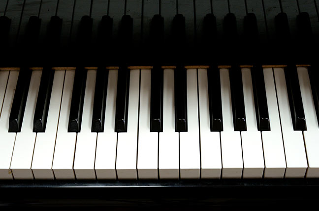 teclas do piano